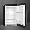 Smeg FAB10HRBL6 Retro Minibar Refrigerator, Black, D Rated
