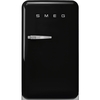Smeg FAB10HRBL6 Retro Minibar Refrigerator, Black, D Rated