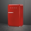 Smeg FAB10HRRD6 Retro Minibar Refrigerator, Red, D Rated