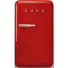 Smeg FAB10HRRD6 Retro Minibar Refrigerator, Red, D Rated