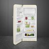 Smeg FAB28LCR6UK Retro Tall Fridge with Ice Box, Cream, C Rated
