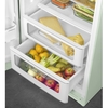 Smeg FAB28LPG6 Retro Tall Fridge with Ice Box, Green, C Rated