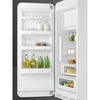 Smeg FAB28LWH6UK Retro Tall Fridge with Ice Box, White, C Rated