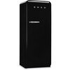 Smeg FAB28RBL6UK Retro Tall Fridge with Ice Box, Black, C Rated