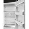 Smeg FAB28RBL6UK Retro Tall Fridge with Ice Box, Black, C Rated