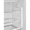 Smeg FAB28RBL6UK Retro Tall Fridge with Ice Box, Black, C Rated