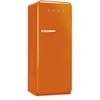 Smeg FAB28ROR6 Retro Tall Fridge with Ice Box, Orange, C Rated