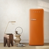 Smeg FAB28ROR6 Retro Tall Fridge with Ice Box, Orange, C Rated