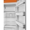 Smeg FAB28ROR6 Retro Tall Fridge with Ice Box, Orange, C Rated