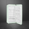 Smeg FAB28RPG6 Retro Tall Fridge with Ice Box, Green, C Rated