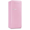 Smeg FAB28RPK6 Retro Tall Fridge with Ice Box, Pink, C Rated