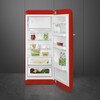 Smeg FAB28RRD6UK Retro Tall Fridge with Ice Box, Red, C Rated