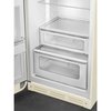 Smeg FAB30LCR6UK Retro Static Fridge Freezer, 80/20, Cream, C Rated