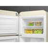 Smeg FAB30LCR6UK Retro Static Fridge Freezer, 80/20, Cream, C Rated