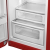 Smeg FAB30LRD5UK Retro Static Fridge Freezer, 80/20, Red, D Rated