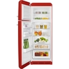 Smeg FAB30LRD5UK Retro Static Fridge Freezer, 80/20, Red, D Rated
