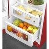 Smeg FAB30LRD6UK Retro Static Fridge Freezer, 80/20, Red, C Rated