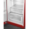 Smeg FAB30LRD6UK Retro Static Fridge Freezer, 80/20, Red, C Rated