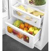 Smeg FAB30LWH6UK Retro Static Fridge Freezer, Fixed Hinge, 80/20, White, C Rated