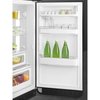 Smeg FAB30RBL6UK Retro Static Fridge Freezer, 80/20, Black, C Rated