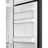 Smeg FAB30RBL6UK Retro Static Fridge Freezer, 80/20, Black, C Rated