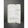 Smeg FAB30RCR6UK Retro Static Fridge Freezer, 80/20, Cream, C Rated
