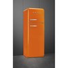Smeg FAB30ROR6UK Retro Static Fridge Freezer, 80/20, Orange, C Rated