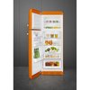 Smeg FAB30ROR6UK Retro Static Fridge Freezer, 80/20, Orange, C Rated