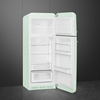 Smeg FAB30RPG5UK Retro Static Fridge Freezer, 80/20, Green, D Rated