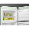 Smeg FAB30RPG6UK Retro Static Fridge Freezer, 80/20, Green, C Rated