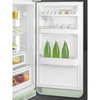 Smeg FAB30RPG6UK Retro Static Fridge Freezer, 80/20, Green, C Rated