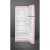 Smeg FAB30RPK6UK Retro Static Fridge Freezer, 80/20, Pink, C Rated