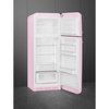 Smeg FAB30RPK6UK Retro Static Fridge Freezer, 80/20, Pink, C Rated