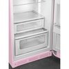 Smeg FAB30RPK6UK Retro Static Fridge Freezer, 80/20, Pink, C Rated