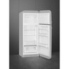 Smeg FAB30RSV6UK Retro Static Fridge Freezer, 80/20, Silver, C Rated