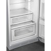 Smeg FAB30RSV6UK Retro Static Fridge Freezer, 80/20, Silver, C Rated