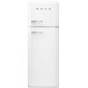Smeg FAB30RWH5UK Retro Static Fridge Freezer, 80/20, White, D Rated