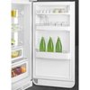 Smeg FAB30RWH6UK Retro Static Fridge Freezer, 80/20, White, C Rated