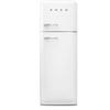 Smeg FAB30RWH6UK Retro Static Fridge Freezer, 80/20, White, C Rated