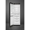 Smeg FAB32LBL6UK Retro No Frost Fridge Freezer, 60/40, Black, C Rated