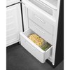 Smeg FAB32LBL6UK Retro No Frost Fridge Freezer, 60/40, Black, C Rated