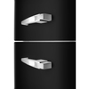 Smeg FAB32LBL6UK Retro No Frost Fridge Freezer, 60/40, Black, C Rated