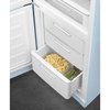 Smeg FAB32LPB6UK Retro Total No Frost Fridge Freezer, 60/40, Blue, C Rated