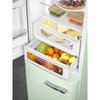 Smeg FAB32LPG6UK Retro Total No Frost Fridge Freezer, 60/40, Green, C Rated