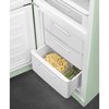 Smeg FAB32LPG6UK Retro Total No Frost Fridge Freezer, 60/40, Green, C Rated
