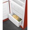 Smeg FAB32LRD6UK Retro Total No Frost Fridge Freezer, 60/40, Red, C Rated