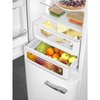 Smeg FAB32LWH6UK Retro Total No Frost Fridge Freezer, 60/40, White, C Rated