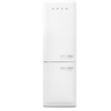 Smeg FAB32LWH6UK Retro Total No Frost Fridge Freezer, 60/40, White, C Rated