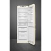 Smeg FAB32RCR6UK Retro Total No Frost Fridge Freezer, 60/40, Cream, C Rated