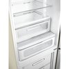 Smeg FAB32RCR6UK Retro Total No Frost Fridge Freezer, 60/40, Cream, C Rated